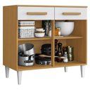 Ver imagem 5 de Balcão de Cozinha com Tampo 91cm Hanna Cinamomo/Branco A15 - Mpozenato