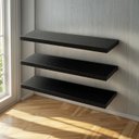 Ver imagem 1 de Kit 3 Prateleiras Mdf Preto Design Moderno