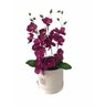 Flor Artificial Arranjo Orquídeas Phalanopsis Vinho Presente Especial - 4