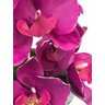 Flor Artificial Arranjo Orquídeas Phalanopsis Vinho Presente Especial - 3