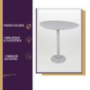 Ver imagem 7 de Mesa Lateral Monopé Design Orgânico 35x50cm - Off White