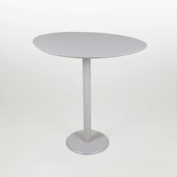 Mesa Lateral Monopé Design Orgânico 35x50cm - Off White - 1