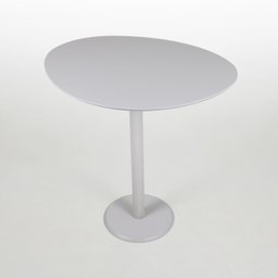 Mesa Lateral Monopé Design Orgânico 35x50cm - Off White - 3