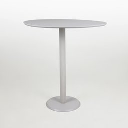 Mesa Lateral Monopé Design Orgânico 35x50cm - Off White - 2