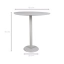 Ver imagem 6 de Mesa Lateral Monopé Design Orgânico 35x50cm - Off White