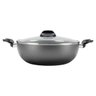 Wok com Tampa Brinox Garlic Antiaderente Grafite - 4,1 Litros - 1