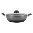 Ver imagem 1 de Wok com Tampa Brinox Garlic Antiaderente Grafite - 4,1 Litros