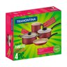Jogo De Panelas Tramontina Turim Em Alumínio Vermelho - 4Pçs - 3