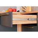 Ver imagem 4 de Balcão de Cozinha Nápoli Prime 3 Portas e 2 Gavetas C/ Tampo 120cm Amendoa/chumbo - Ronipa