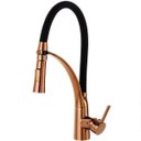 Ver imagem 1 de Torneira para cozinha Gourmet Misturador Monocomando Solimões Pingoo.casa - dourado rose