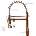 Ver imagem 4 de Torneira para cozinha Gourmet Misturador Monocomando Munim Pingoo.casa - Dourado Rose