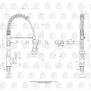 Ver imagem 5 de Torneira para cozinha Gourmet Misturador Monocomando Munim Pingoo.casa - Dourado Rose