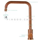 Ver imagem 4 de Torneira para cozinha Misturador Monocomando em Aço Inox Escovado Potengí Pingoo.casa - Dourado