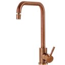 Ver imagem 1 de Torneira para cozinha Misturador Monocomando em Aço Inox Escovado Potengí Pingoo.casa - Dourado