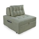 Ver imagem 1 de Puff Cama Sofá Retrátil Cozy Boucle Luxo Descanso