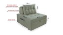 Ver imagem 6 de Puff Cama Sofá Retrátil Cozy Boucle Luxo Descanso