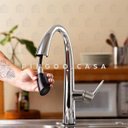 Ver imagem 2 de Torneira para cozinha gourmet monocomando extensível Juruá PIngoo.casa - Cromado