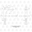 Ver imagem 5 de Torneira para banheiro Misturador Monocomando Baixa Caeté Pingoo.casa - Dourado