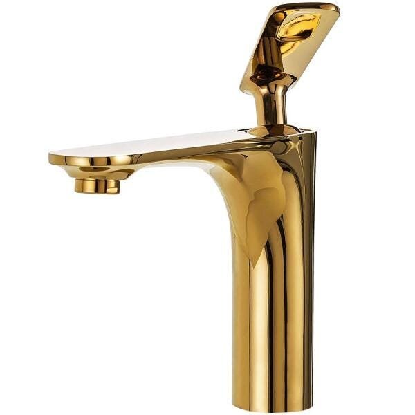 Torneira para banheiro Misturador Monocomando Baixa Caeté Pingoo.casa - Dourado - 1