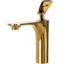 Ver imagem 1 de Torneira para banheiro Misturador Monocomando Baixa Caeté Pingoo.casa - Dourado