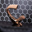 Ver imagem 2 de Torneira para banheiro cascata Misturador Monocomando Baixa Cairu Pingoo.casa - Dourado rose