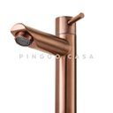 Ver imagem 3 de Torneira Para Banheiro em Aço inox Escovado Alta Amazonas Pingoo.casa - dourado rose