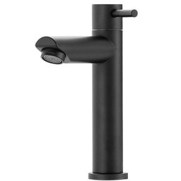 Torneira Para Banheiro em Aço inox Escovado Baixa Amazonas Pingoo.casa - Preto - 1