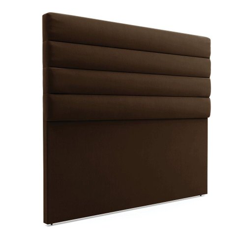 Cabeceira Para Cama Box Queen 160 Cm Suede Marrom