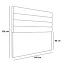 Ver imagem 3 de Cabeceira Para Cama Box Queen 160 Cm Suede Marrom