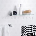 Ver imagem 2 de Acessórios para Banheiro Quadrado 2 peças São Francisco Pingoo.casa - Cromado