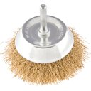 Ver imagem 1 de Escova Copo Ondulada 3 Haste 1/4 Aço Carbono Latonado 4500