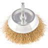 Escova Copo Ondulada 3 Haste 1/4 Aço Carbono Latonado 4500 - 1