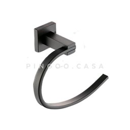 Acessórios para Banheiro Quadrado 2 peças São Francisco Pingoo.casa - Preto - 4