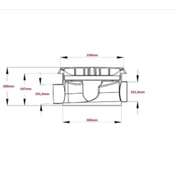 Caixa de Inspeção para Esgoto Krona PVC 300x200x100mm - 4
