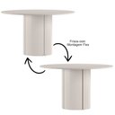 Ver imagem 6 de Mesa de Jantar 6 Lugares Redonda 135cm Verbena N01 Off White - Lyam Decor