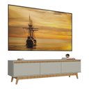 Ver imagem 1 de Rack para Tv até 80 Polegadas 180cm 3 Portas Retrô Multimóveis Mp1103