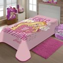Ver imagem 1 de Cobertor Juvenil Raschel Barbie Jolitex Ternille