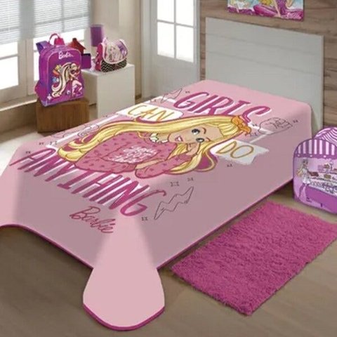 Cobertor Juvenil Raschel Barbie Jolitex Ternille
