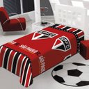 Ver imagem 1 de Manta Microfibra Soft São Paulo Tricolor Solteiro Jolitex