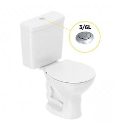 Kit Bacia com Caixa Acoplada Completo Saveiro 3/6l Celite - 2