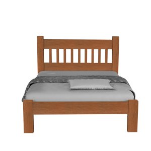 Cama King Size Casal Luxo de Madeira Maciça Cedro Tauari Castanho