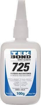 Cola Adesivo Instantâneo 725 Multiuso Tekbond 100g - 1