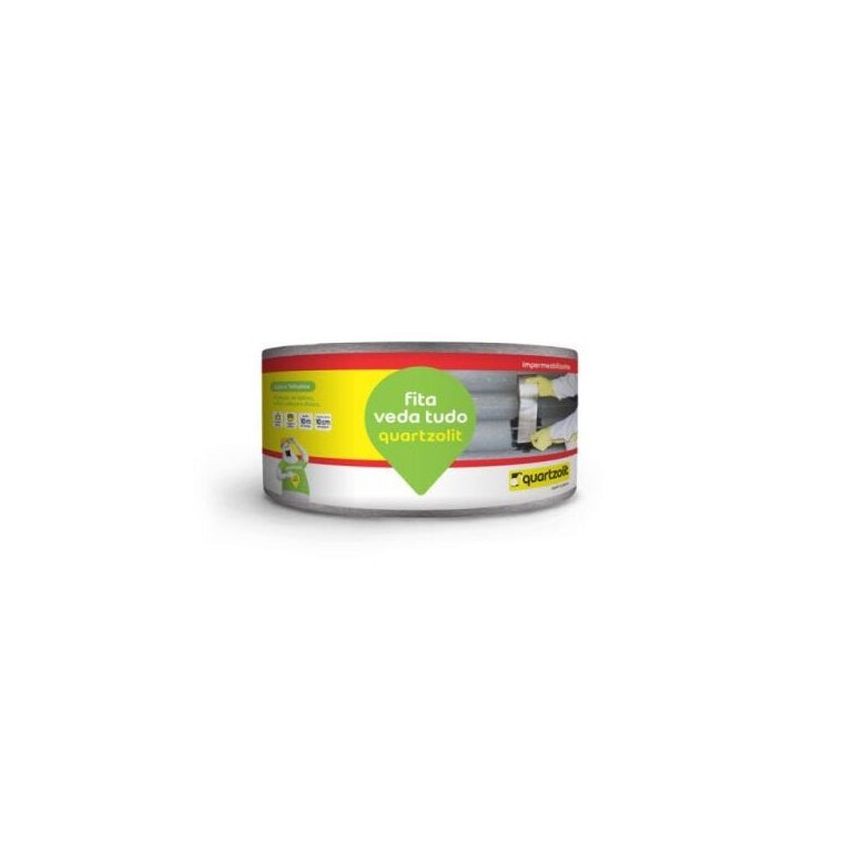 Manta Asfáltica Auto Adesiva Aluminizada Quartzolit 10cmX10m