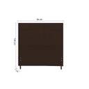 Ver imagem 2 de Cabeceira Solteiro 94 Cm New Barcelona Marrom para Cama Box Estofada - JBE Móveis