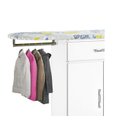 Ver imagem 3 de Tabua de passar roupa Gaveta 02 portas Branca com cabideiro PASSE BEM