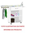 Ver imagem 6 de Tabua de passar roupa Gaveta 02 portas Branca com cabideiro PASSE BEM