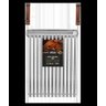 Grelha Inox Parrilla Argentina Grilazer 40x 40cm com Calha e Cabo Madeira Verniz - 1