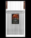 Ver imagem 1 de Grelha Inox Parrilla Argentina Grilazer 40x 40cm com Calha e Cabo Madeira Verniz
