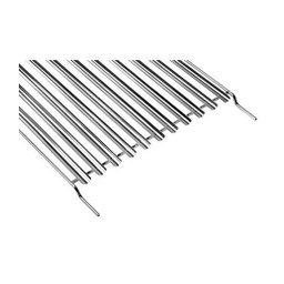 Grelha Inox Parrilla Argentina Grilazer 40x 40cm com Calha e Cabo Madeira Verniz - 4