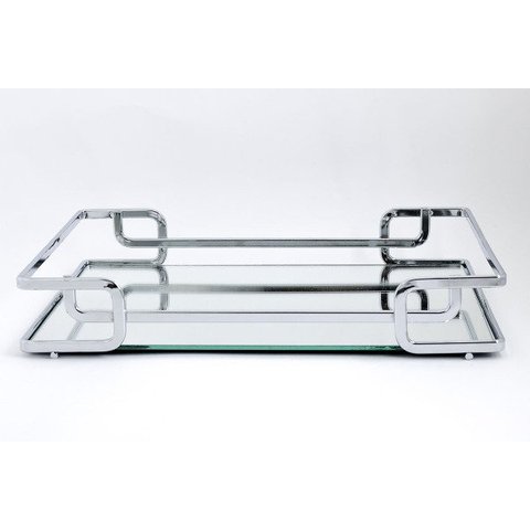 BANDEJA LUANA - 37 X 57 CM CROMADA